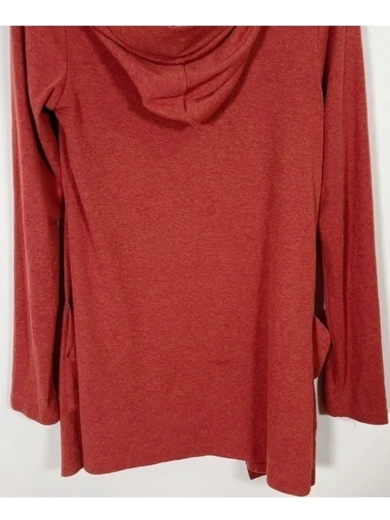 Code x Mode Lightweight Open-Front Rust Cardigan - Picture 11 of 13